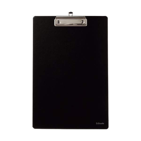(まとめ）TANOSEE クリップボード A4タテ ブラック 1枚〔×30セット〕