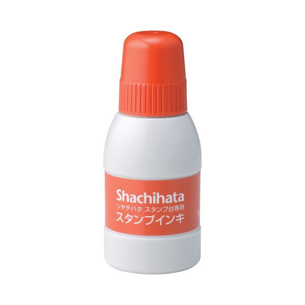 (まとめ) シヤチハタ スタンプ台専用補充インキ 40ml 朱色 SGN-40-OR 1個 〔×30セット〕〔代引不可〕