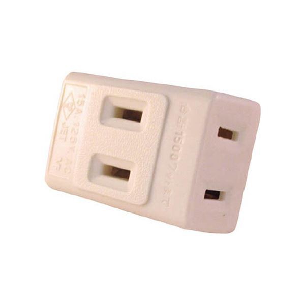 (まとめ) 明工社 15Aトリプルタップ(乳白)MR2965W1 1個 〔×50セット〕〔代引不可〕