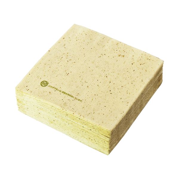 (まとめ) きんだい 茶殻ナプキン 4折 CP4A1P 1パック(100枚) 〔×50セット〕〔代引不可〕の通販は