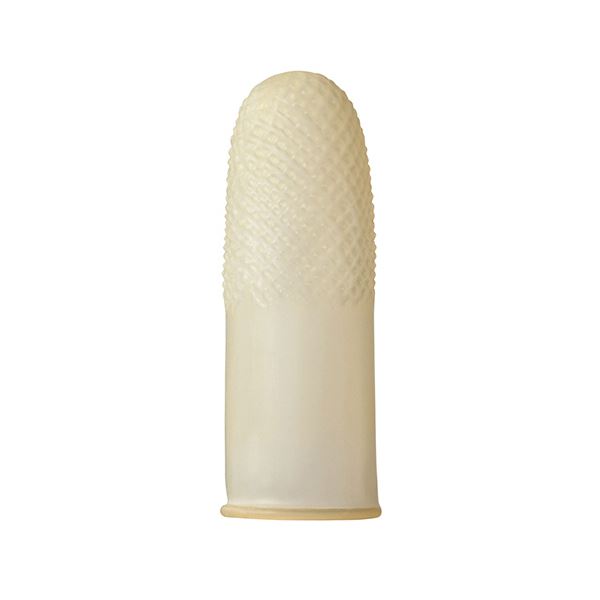 (まとめ) TANOSEE 指サック（ラテックス）中 1パック（10個） 〔×50セット〕〔代引不可〕