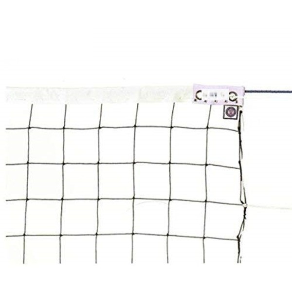 KTネット 周囲ロープ式 6人制バレーネット 日本製 〔サイズ:巾100cm×長さ9.5×網目10cm〕 KT6107〔代引不可〕の通販は