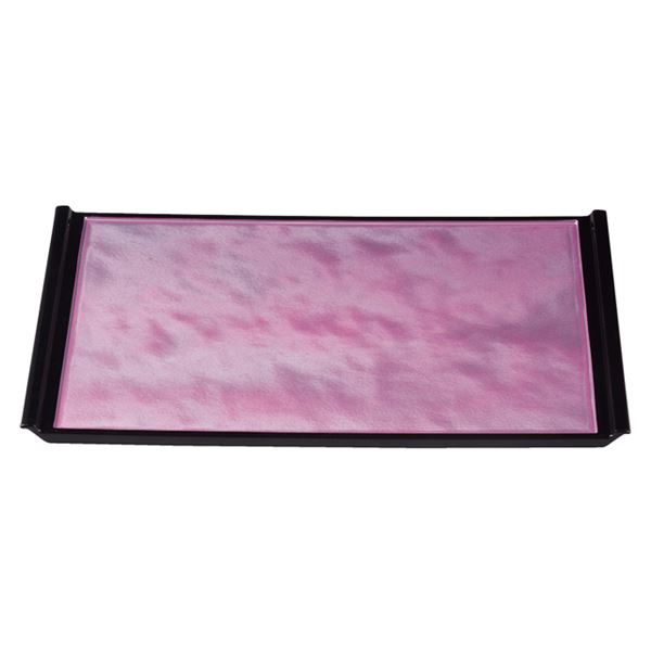 尺8 フライト盆/トレー 〔ピンク雲流渕黒SL〕 545mm×382mm×24mm 日本製 〔和食 レストラン 店舗 お店〕〔代引不可〕の通販は 5,060円