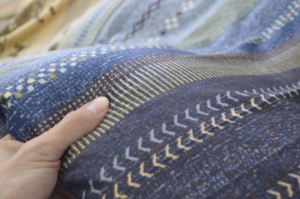 ギャッベ柄 こたつ布団カバー/寝具 〔ファスナータイプ オレンジ 約215×255cm〕 長方形 洗える 〔リビング ダイニング〕 〔こたつ布団別売〕〔代引不可〕の通販は hululk.com