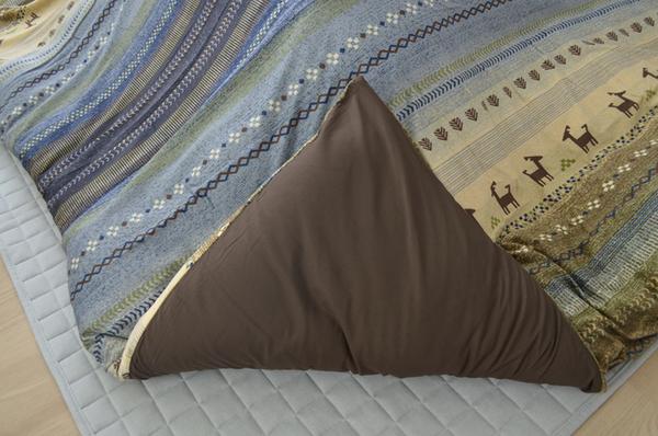 ギャッベ柄 こたつ布団カバー/寝具 〔ファスナータイプ オレンジ 約215×255cm〕 長方形 洗える 〔リビング ダイニング〕 〔こたつ布団別売〕〔代引不可〕の通販は hululk.com
