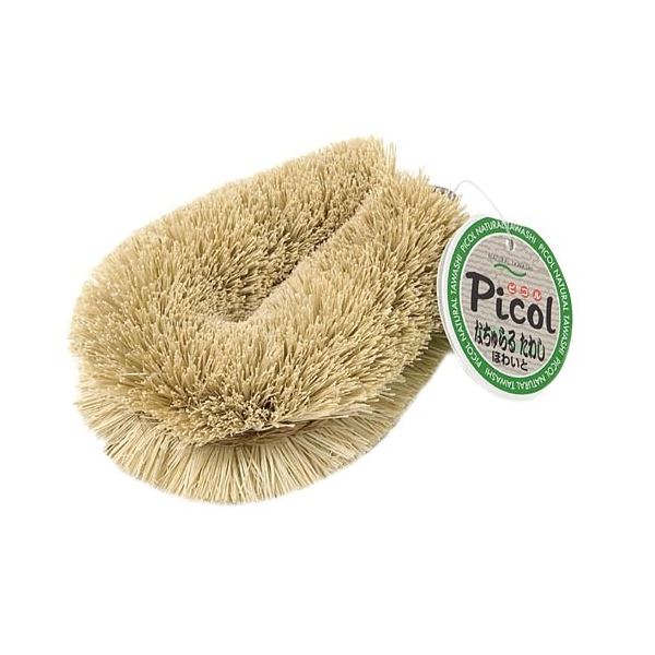 ピコル なちゅらるタワシ/たわし 〔ホワイト〕 重さ38g 純植物性繊維コイヤファイバー使用 〔120個セット〕〔代引不可〕の通販は 15,308円