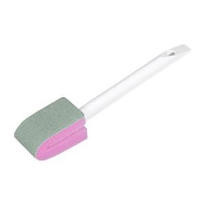 トイレブラシ/トイレ掃除用品 〔60個セット〕 約幅3cm 除菌 おまかせくださいトイレ用柄付き 〔お手洗い レストルーム〕〔代引不可〕の通販は