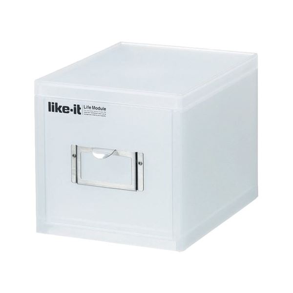 (まとめ) 小物入れ/引き出し 〔A6ファイルユニット 深〕 ホワイト 『ライフモデュール』 〔16個セット〕〔代引不可〕の通販は