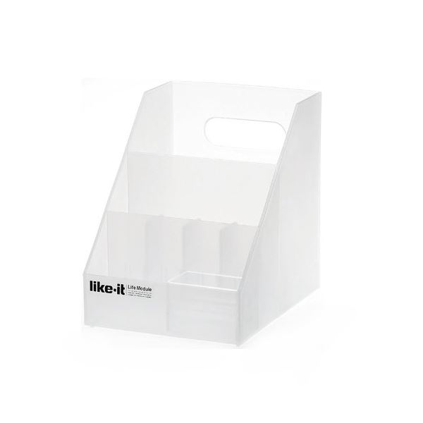 (まとめ) 小物入れ/小物収納 〔オーガナイザーミニ〕 ホワイト 『ライフモデュール』 〔12個セット〕〔代引不可〕の通販は