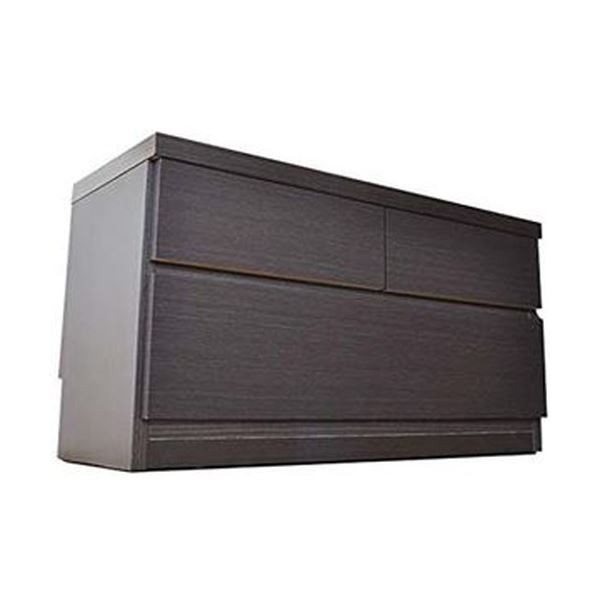 頑丈薄型チェスト/収納棚〔2段 幅75cm ブラウン木目調〕 奥行30cm 日本製 『ウスピッタ』〔完成品〕〔代引不可〕の通販は 19,703円
