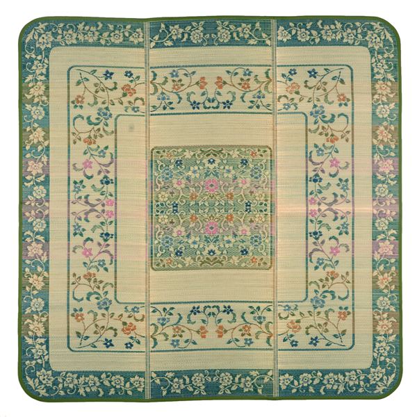 国産い草 ラグマット/絨毯 〔約250×350cm グリーン〕 日本製 縁：綿100％ 『エンペラー』 〔リビング ダイニング〕〔代引不可〕の通販は