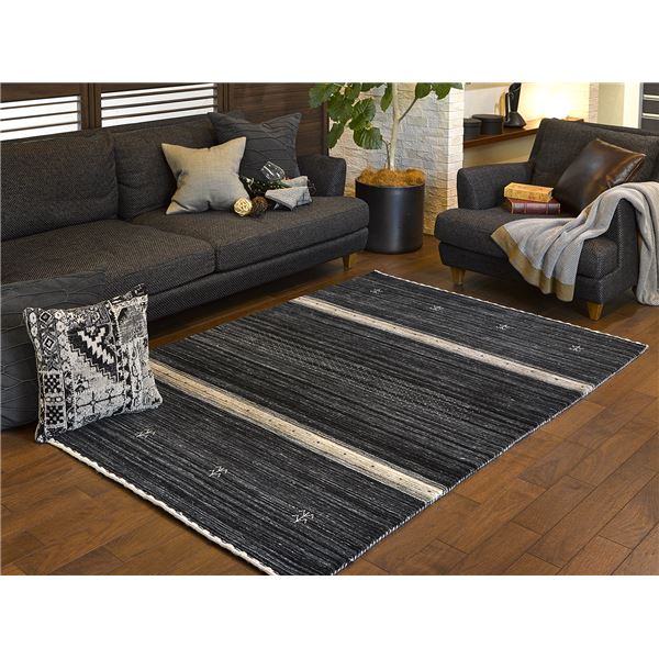 ギャッベ ラグマット/絨毯 〔約70×120cm L17〕 ニュージーランド ギャッベ ラグマット/絨毯 〔約70×120cm L17〕 ニュージーランド