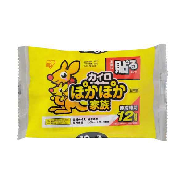 （まとめ）アイリスオーヤマ ぽかぽか家族 貼る レギュラー 10個（×20セット）〔代引不可〕