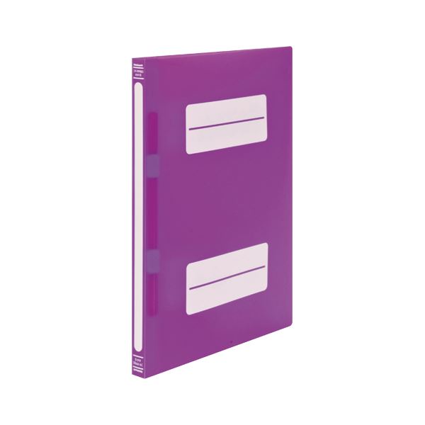 （まとめ） ナカバヤシ PP製フラットファイル A4S 半透明 バイオレットC〔×50セット〕〔代引不可〕の通販は