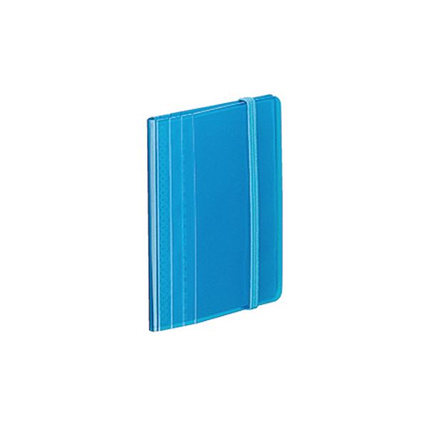 ds-（まとめ）プラス 名刺ホルダー FL-108NC 38mm ブルー〔×5セット〕