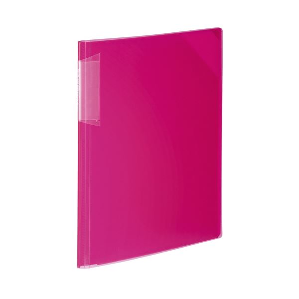 コクヨ クリヤーホルダーブック（ノビータ）固定式 A4タテ 12ポケット 背幅10〜30mm ピンク フ-N5710P-12 1セット（10冊）〔代引不可〕の通販は