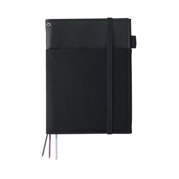 コクヨ カバーノート（SYSTEMIC）2冊収容・リングノートタイプ・合皮 A5 黒 ノ-V685B-D 1セット（5冊）〔代引不可〕
