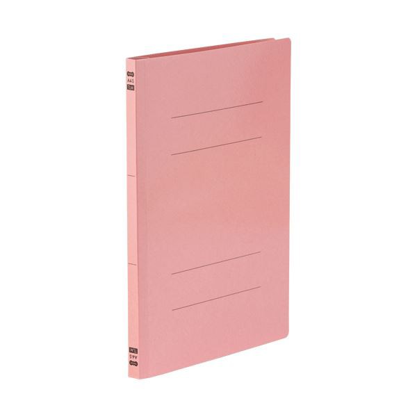 TANOSEE フラットファイルPPラミネート表紙タイプ A4タテ 150枚収容 背幅17.5mm ピンク 1セット（120冊：10冊×12パック）〔代引不可〕の通販は