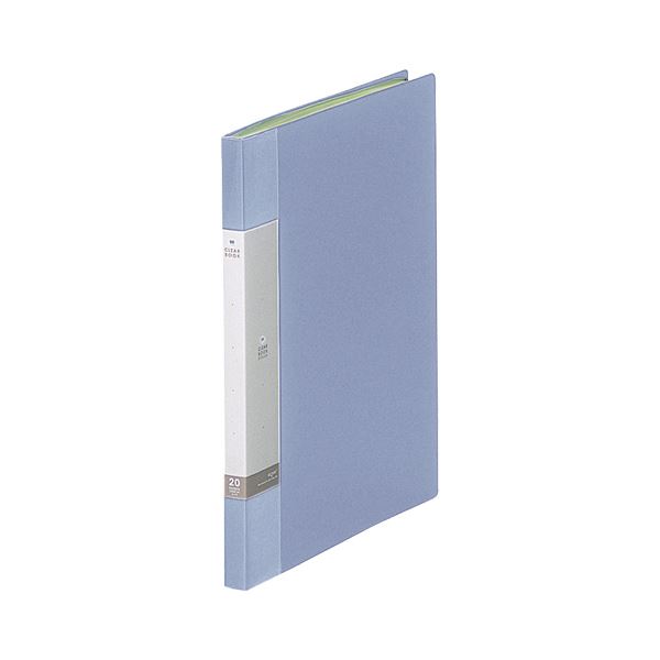 （まとめ）リヒトラブ リクエスト クリヤーブックA4タテ 20ポケット 背幅16mm 水 G3201-14 1セット（10冊）〔×2セット〕〔代引不可〕の通販は 7,629円