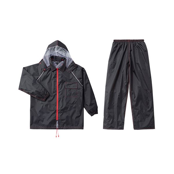 （まとめ）川西工業 レインスーツ ブラックイーグルLLサイズ #3673LL 1着〔×2セット〕〔代引不可〕