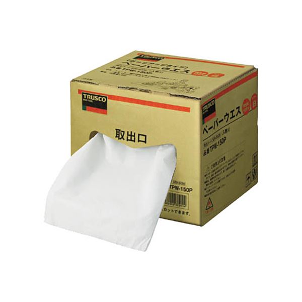 （まとめ）TRUSCO ペーパーウエス248mm×150m ポップアップタイプ TPW-150P 1箱（1巻）〔×2セット〕〔代引不可〕の通販は 10,323円