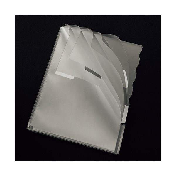 （まとめ）TANOSEE 超丈夫なマチ付クリアホルダー タフレル A4タテ ブルー 1セット（20枚：5枚×4パック）〔×2セット〕 たのめーるTANOSEE 超丈夫なマチ付クリアホルダー タフレル A4タテ