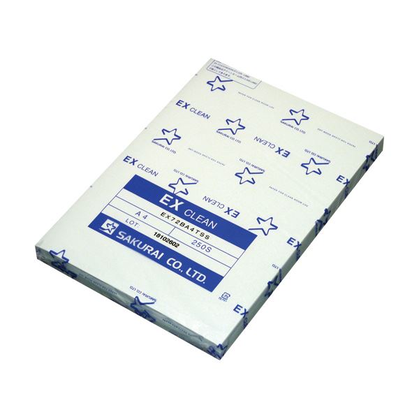 （まとめ）桜井 EXクリーン A4 ブルーEX72BA4SS 1冊（250枚）〔×5セット〕〔代引不可〕の通販は 14,670円