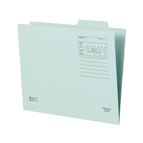 （まとめ）コクヨ 個別フォルダー（間伐材使用）A4 青 A4-KIF-B 1セット（10冊）〔×5セット〕〔代引不可〕の通販は 9,599円