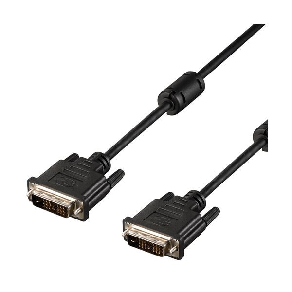 （まとめ）バッファロー DVIケーブルシングルリンク DVI-D24pinオス 1.5m BDVS15BK 1本〔×5セット〕〔代引不可〕の通販は 16,010円