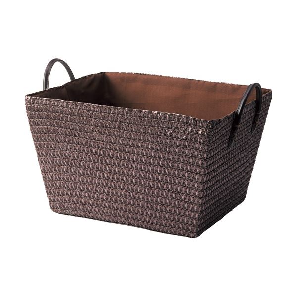 （まとめ）アスト PP編み込み収納バスケット 1個〔×5セット〕〔代引不可〕の通販は