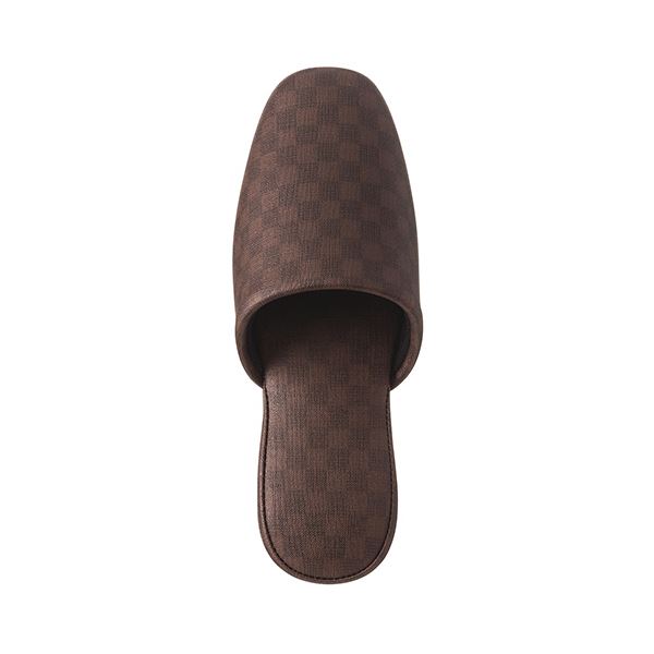 （まとめ）デザインPVC吊り込みスリッパフィオレッティ ブラウン 1足〔×5セット〕〔代引不可〕 12,400円