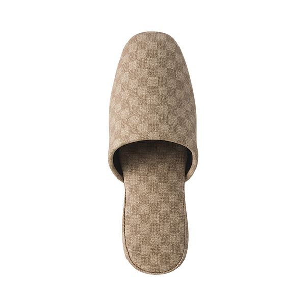 （まとめ）デザインPVC吊り込みスリッパフィオレッティ ベージュ 1足〔×5セット〕〔代引不可〕