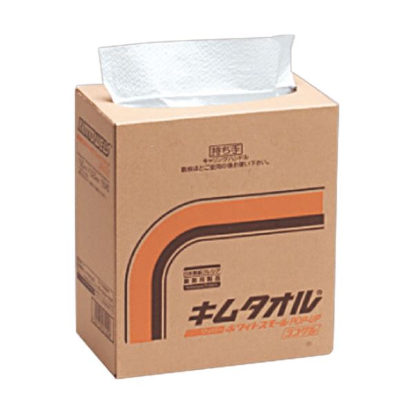 （まとめ）日本製紙 クレシア キムタオル ホワイトスモールポップアップ シングル 61450 1パック（150枚）〔×5セット〕〔代引不可〕の通販は