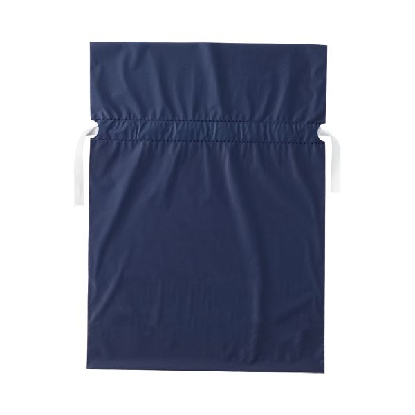 （まとめ）店研創意 ストア・エキスプレス梨地リボン付ギフトバッグ ネイビー 31cm 1パック（20枚）〔×5セット〕〔代引不可〕の通販は 14,030円