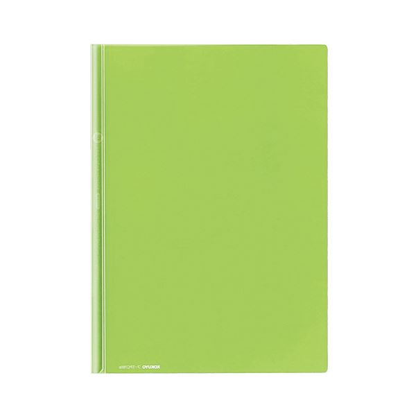 （まとめ）コクヨ レールクリヤーホルダー（カラーズ）PET A4タテ 20枚収容 黄緑 フ-TPC760Yg 1セット（5冊）〔×10セット〕〔代引不可〕