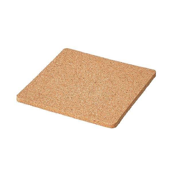 （まとめ）きんだい コルクコースター 角型#100カク 1パック（10枚）〔×10セット〕〔代引不可〕の通販は