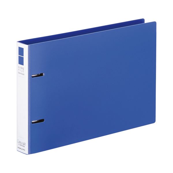 （まとめ）コクヨ リングファイル（スリムスタイル）B5ヨコ 2穴 220枚収容 背幅33mm 青 フ-URF436B 1冊〔×20セット〕〔代引不可〕の通販は 14,680円