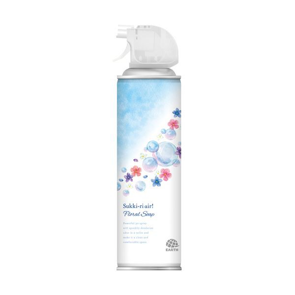 （まとめ）アース製薬 トイレのスッキーリエア フローラルソープ 350ml 1本〔×20セット〕〔代引不可〕の通販は