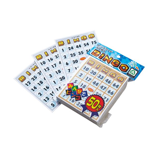 （まとめ）ハナヤマ ビンゴカード50 1パック（50枚）〔×30セット〕〔代引不可〕の通販は 12,290円