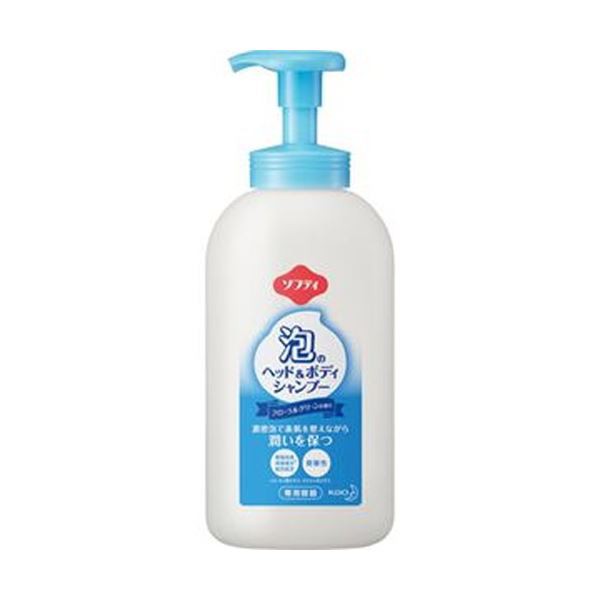 （まとめ）花王 ソフティ泡のヘッド＆ボディシャンプー 専用空ボトル 700ml 1本〔×50セット〕〔代引不可〕