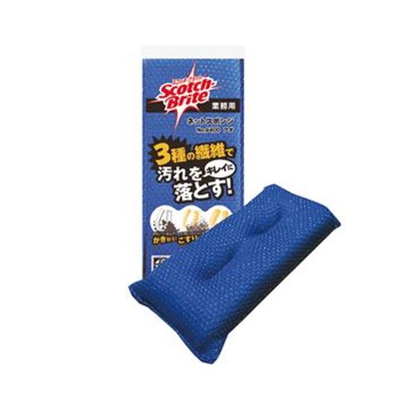 （まとめ）3M スコッチ・ブライト ネットスポンジNo.9400 ブルー 1個〔×50セット〕〔代引不可〕の通販は 22,258円