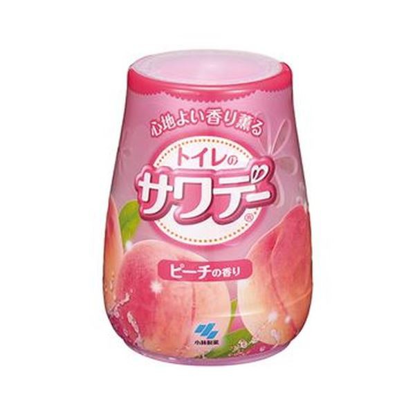 （まとめ）小林製薬 サワデー気分はじけるピーチの香り 本体 140g 1個〔×20セット〕〔代引不可〕