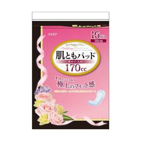 （まとめ）カミ商事 肌ともパッド 170cc 1パック（16枚）〔×20セット〕〔代引不可〕