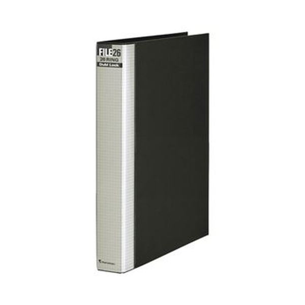 （まとめ）マルマン ダブロックファイル B5タテ26穴 200枚収容 背幅38mm ブラック F678R-05 1冊〔×20セット〕〔代引不可〕の通販は