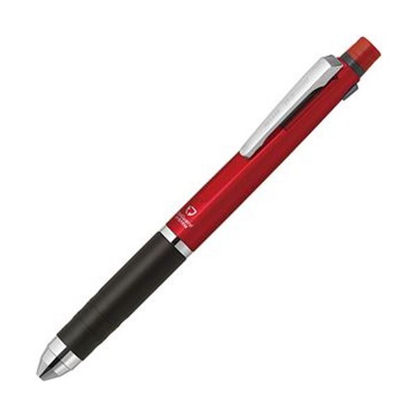 （まとめ）ゼブラ 多機能ペン デルガード+2C（軸色：レッド）P-B2SA85-R 1本〔×10セット〕〔代引不可〕の通販は