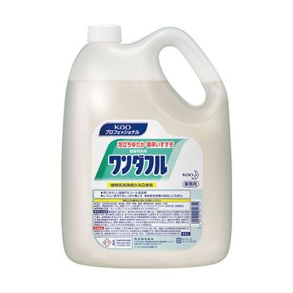 まとめ）花王 ワンダフル 業務用 4.5L 1本〔×10セット〕〔代引不可〕