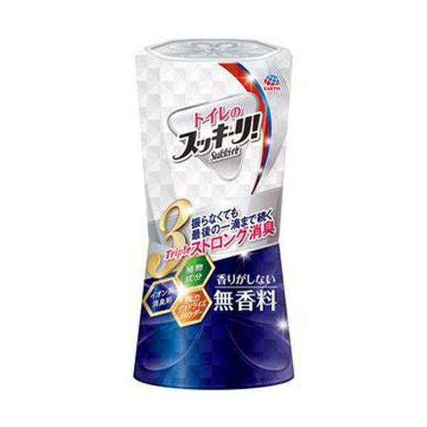 （まとめ）アース製薬 トイレのスッキーリ 無香料 400ml 1セット（3個）〔×10セット〕〔代引不可〕の通販は