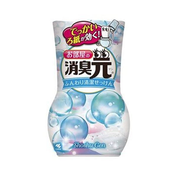 （まとめ）小林製薬 お部屋の消臭元ふんわり清潔せっけん 400ml 1セット（3個）〔×10セット〕〔代引不可〕の通販は 13,249円