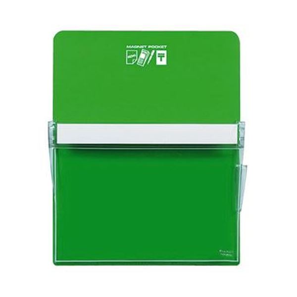 （まとめ）コクヨ マグネットポケット A4300×240mm 緑 マク-500NG 1個〔×10セット〕〔代引不可〕の通販は