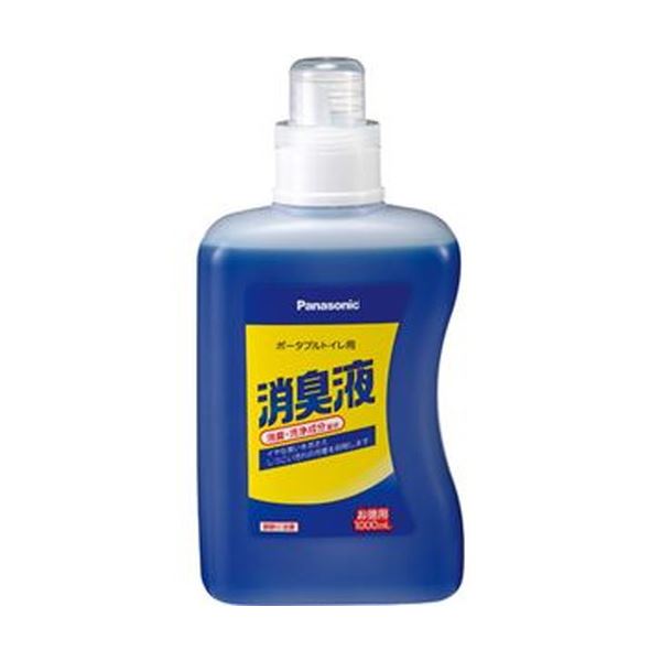 （まとめ）パナソニック エイジフリーポータブルトイレ用消臭液 青色タイプ 1000ml VALTBL1LB 1本〔×10セット〕〔代引不可〕の通販は 14,148円